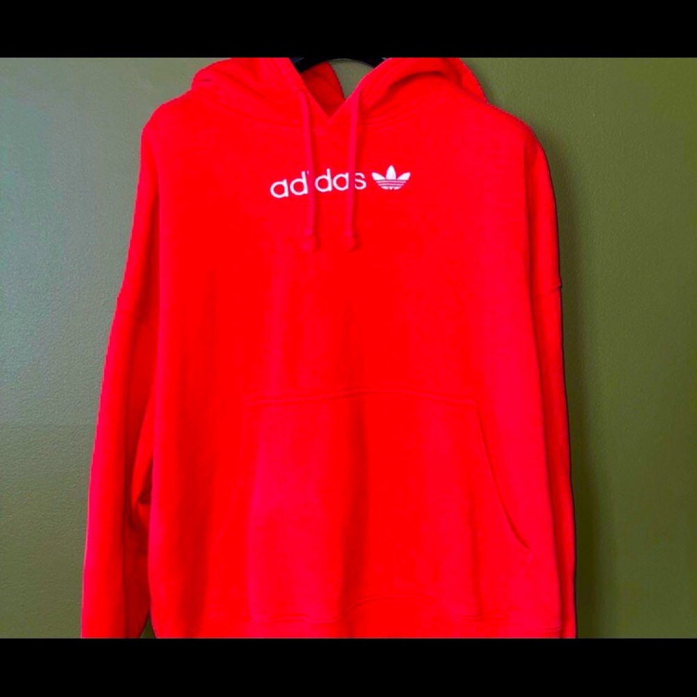 Adidas / Hoodie/ (Large) Red- Pink Fushia